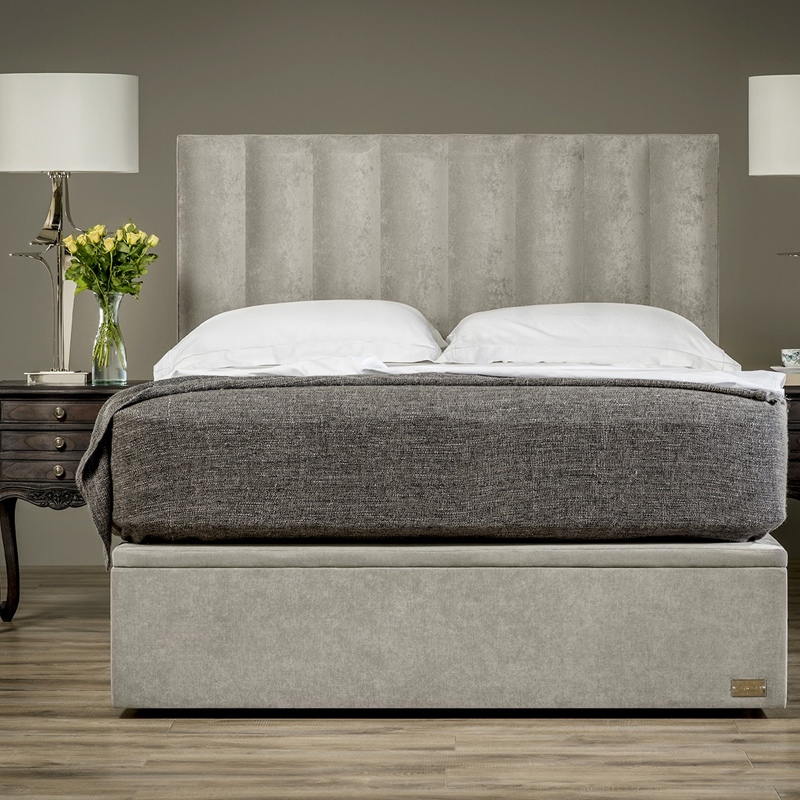 sovrum stoppade sänggavel modern king size sängen är tyg