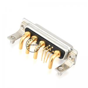 D-sub 9W4 power kvinnliga anslutningar rätt vinkel typ