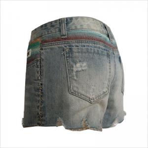 fin design rip denim kort WS001