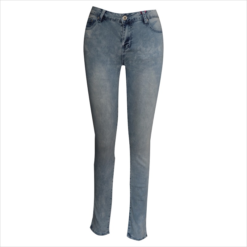 blekmedel tvätta kvinnor skinny jean WS1006