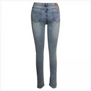 blekmedel tvätta kvinnor skinny jean WS1006