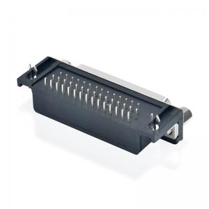 D sub hd 90 graders PCB 44-pinnar kvinnlig kontakt