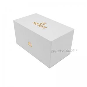 Luxury Rigid Kartong Watch Packaging Box med guldfolie Logo