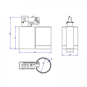 7W-50W UL-certifierad bana dimbar led spotlights vit inomhuslampa