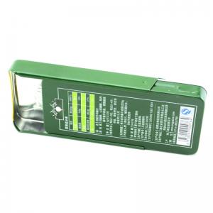 Liten rektangulär burk för minter, hälsoprodukter