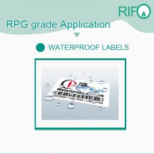 Ytbelagd traditionellt utskrivbart syntetiskt papper för etiketter klistermärken Taggar