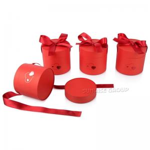 Skräddarsydd kartong lyxig rund chokladhattlåda