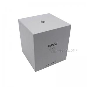 Skräddarsydd kartong Silver Foil Logo Watch Packaging Box