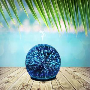 Bästa produkten i USA ultraljuds elektriskt fyrverkeri glasfuktare aroma eterisk olja diffusor med färgglada ljus