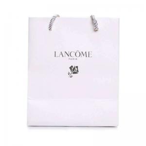 matt laminerade guldfoliepapperspåsar med egen logotyp