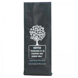 varvtätning med gussetväska för te-kaffe och husdjursmat