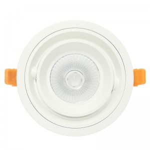Rund och fyrkantig LED LED-lampa COB 20W 30W infälld ljuslampa med ledningsarmatur
