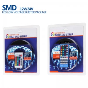 Utomhus 12V 24V OEM Epistar Multi Färg RGB LED-stripsatser SMD 5050 300LED per meter vattentät LED Stripe Blister Kit