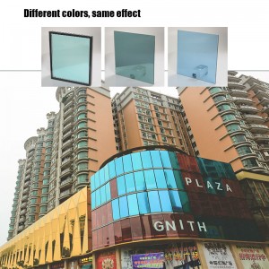 Högkvalitativt isoleringsglas av gardinvägg beläggs med 24 k guld och andra färger, liksom flexibelt krökt isolerglas