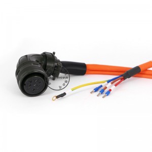 högkvalitativ hög flexibel kabel ASD-A2-PW1103-G Delta-servomotorkraftkabel