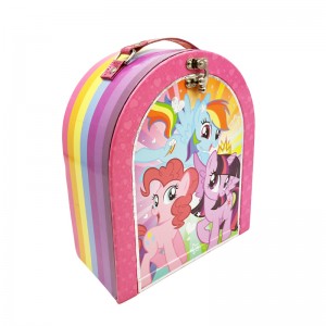 Styv kartongpapper lunchlåda specialdesign tryckt söt presentförpackning för barn