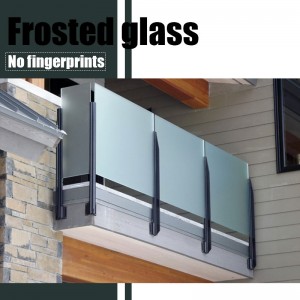 Kina fabrikspris på 8,76mm / 10,76mm / 12,76mm härdat laminerat Räcke frostat glas