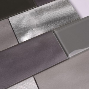 Hot Sale Grå badrum Backsplash Subway Tile