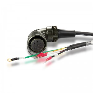 industriell elektrisk kabel Delta servomotor pvc-skärmad kraftkabel