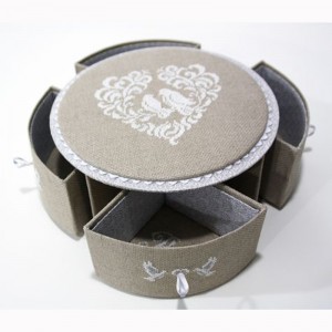 Kakformad nätt design kartonguppsättning låda för godis