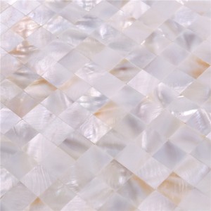 Naturlig 20 * 20 vitt råmaterial låser duschtoalettplattor