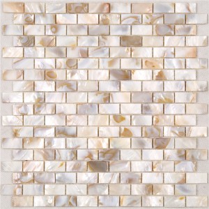Decor Natural Yellow Mother of Pearl Mosaic Tile för Backsplash