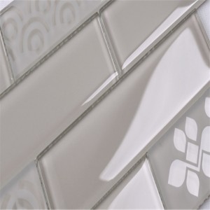 Ice krackla trasiga arabeska vågiga glasplattor priser