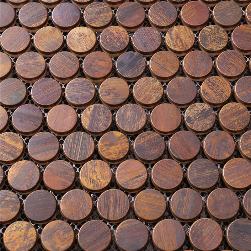 Bra pris Penny Round Mosaic Tile för heminredning