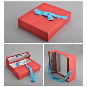 Skräddarsydd pappersbox med band