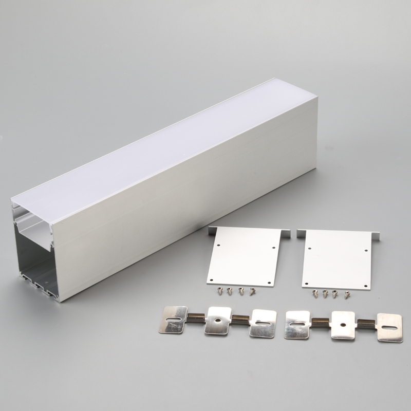 LED-belysningsprofil i aluminium ihåliga profiler för LED-remsanvändning