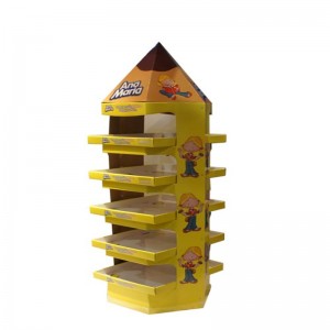 Kosmetiska kartongskärmar står för försäljningsstället