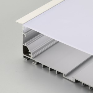 LED-aluminiumprofil med PC-diffusor platt form