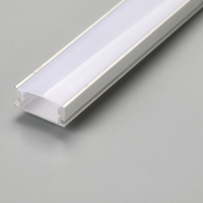 6063 U-formad aluminiumkanal LED-aluminiumsprutning för flex eller hård LED-remsbelysning