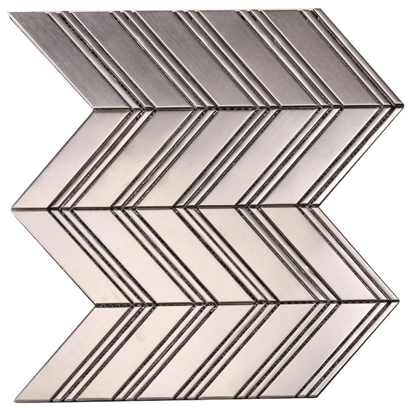 Arrowhead Metal Sillben Mosaic Backsplash Tile