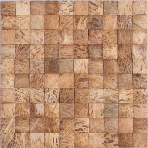 Kreativ design Naturliga kokosnötskal Mosaikdekorationsväggplattor