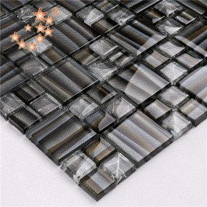 AE40 Dekorativ kristallglasmosaik för modern design för exteriördekoration