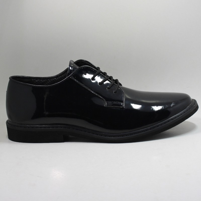 Black Patent Leather Military Mens Office Police Shoes