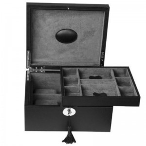 Svart konstläderbetalväska