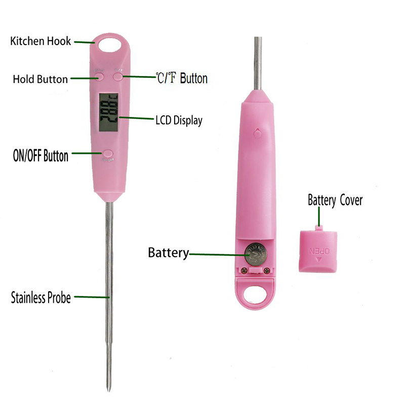 Ny produkt Patent TP102 Vattentät Multidig mattermometer för matlagning och grill