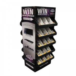 Julprodukt-papper Display-stativ med skräddarsydd 4 sido metall eller plast