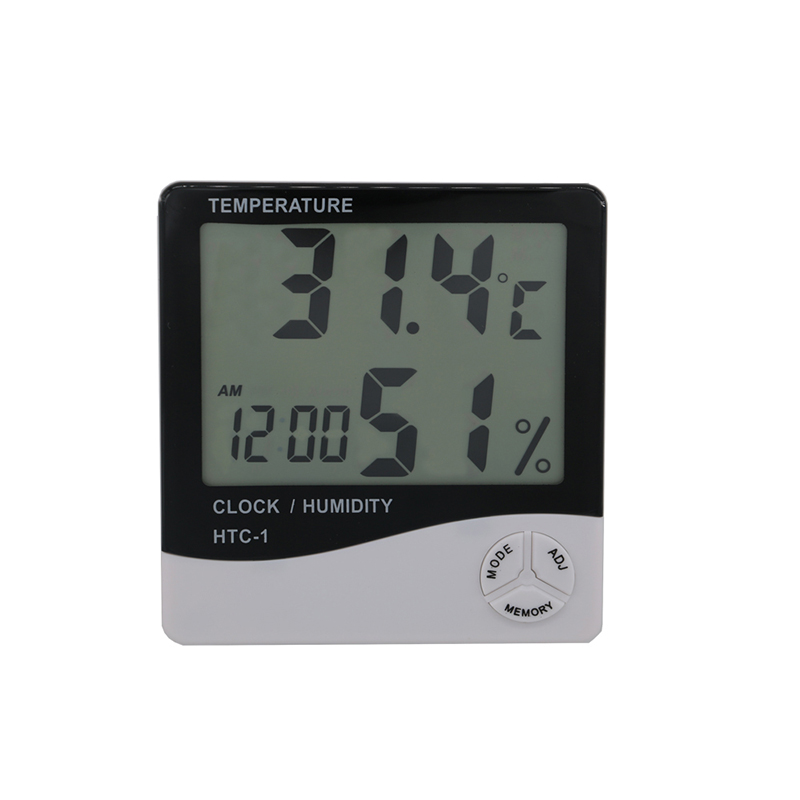 Digital trådlös inomhus Auttomatic Hygrometer Utomhustermometer Trådlös temperatur- och luftfuktighetsmonitor med benstativ