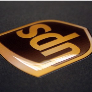 Specialutskrivna 3M starka självhäftande 3D-epoxipolyuretan-pu-harts-kupolformade etiketter