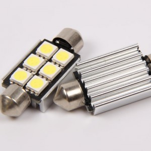 5050 6smd canbus felfri 36mm auto bil led festoon light led interiörljus
