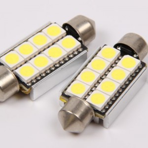 5050 8smd canbus felfri 42mm auto bil 12V led festoon ljus led inre ljus led läslampa