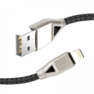 KPS-8449CB nylon USB-kabel -diamond typ-c / belysning / mikro