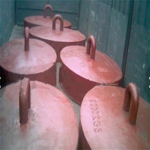 Enkelkula gjuten svart målad