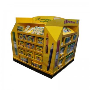 Kartong Anpassad leksak monterad Supermarket Pall kartong stativ