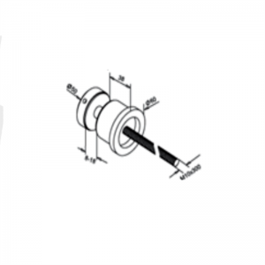 50MM OD Glass-Wall förstärkningshållare