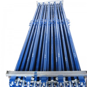 Scaffolding Wall Push Pull Prop Painted Blue