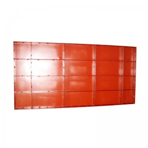 Konkret metallkolonnformverk målade C-typ med platttjocklek 1,5 mm